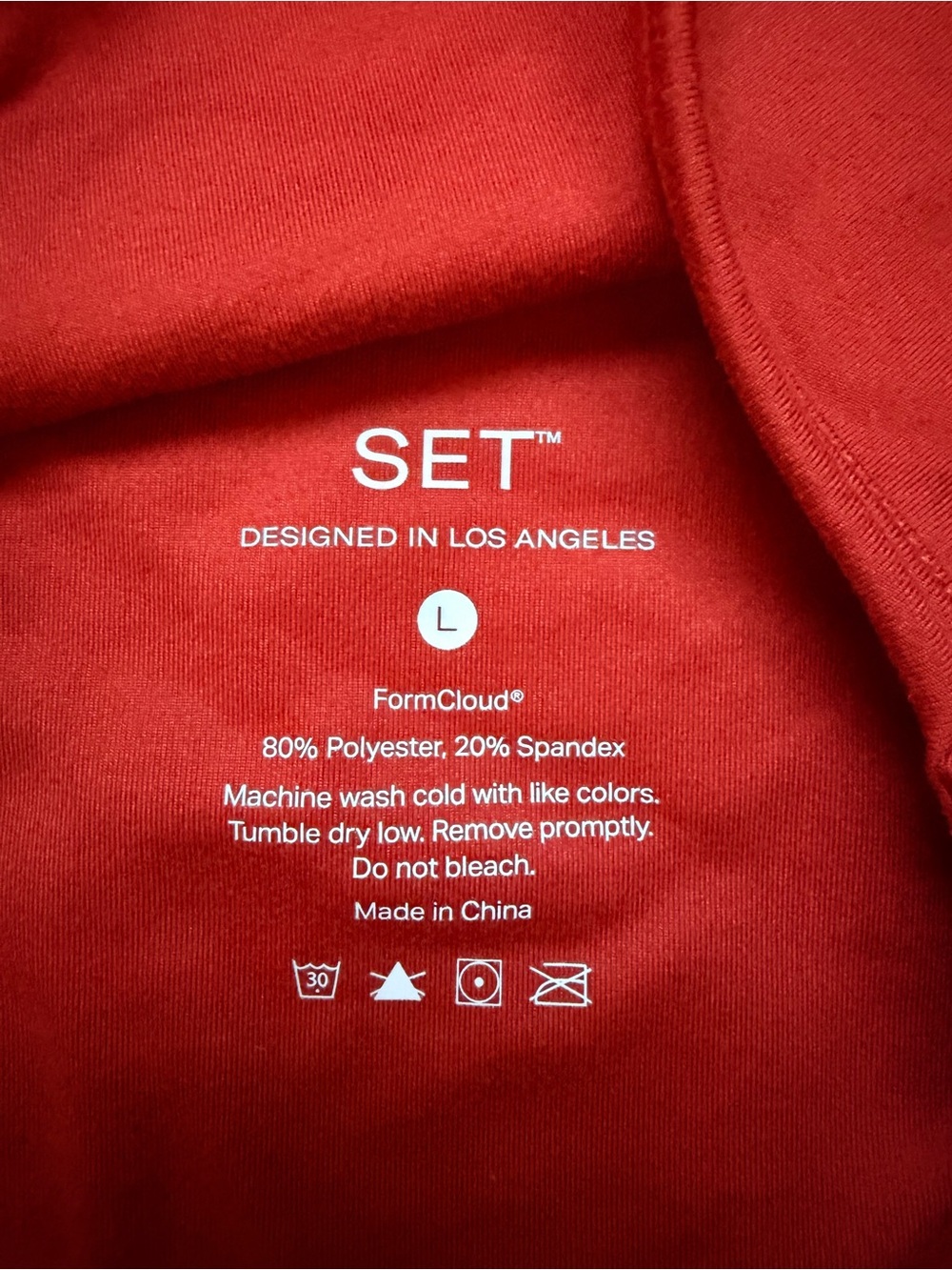SET Active Red Scoop Sports Bra - Picture 2 of 2